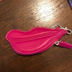 DVF for Target Pink Lip-Shaped Mini Zipper Pouch
